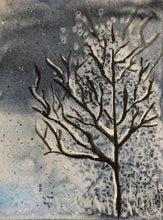 Load image into Gallery viewer, Watercolour Trees and Chickens