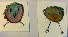 Load image into Gallery viewer, Watercolour Trees and Chickens
